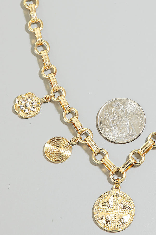Coin Charms Necklace
