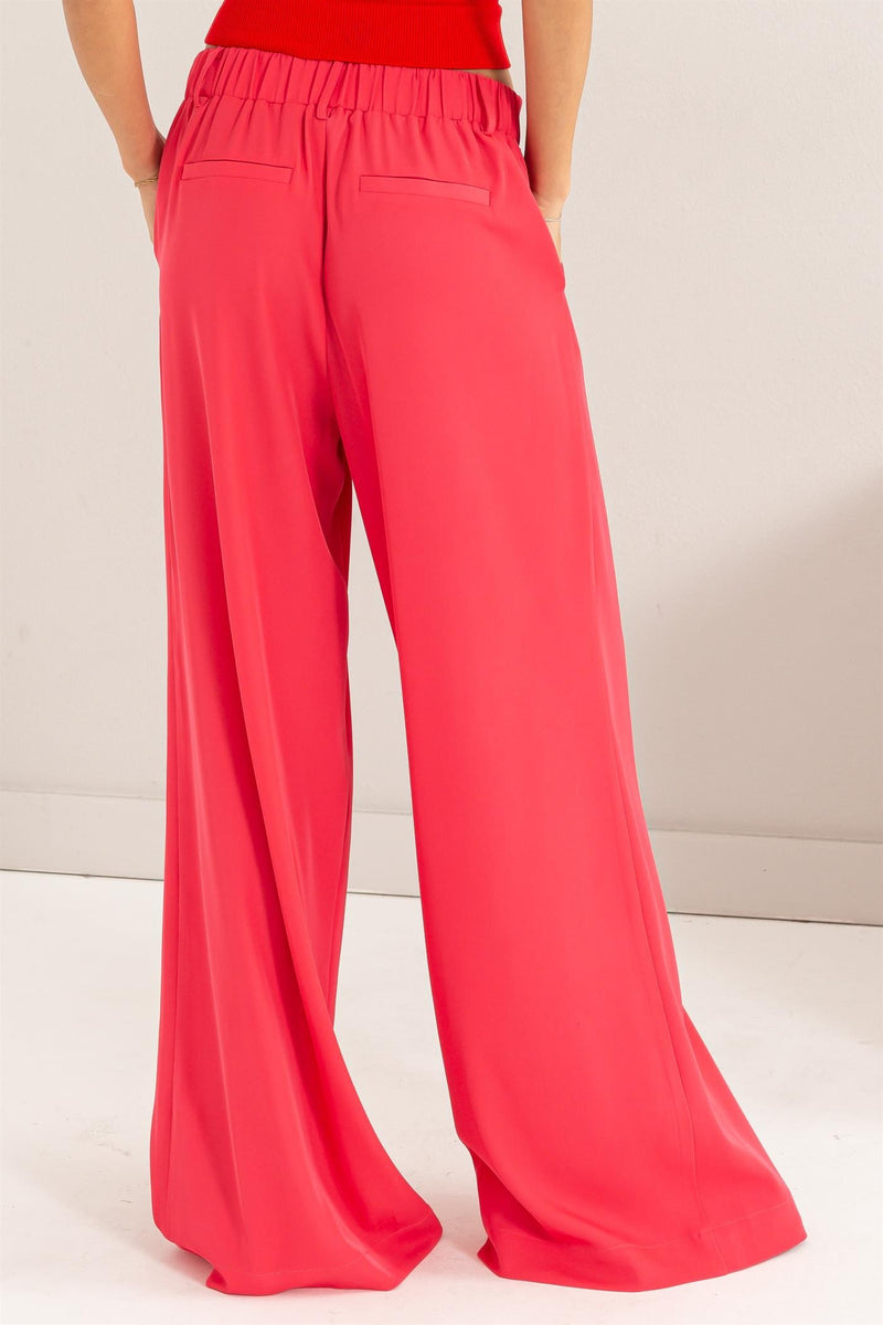 'The Only Way' Pants - Raspberry