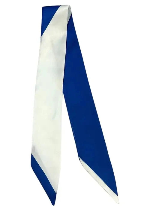 Twilly Scarf - Blue/White