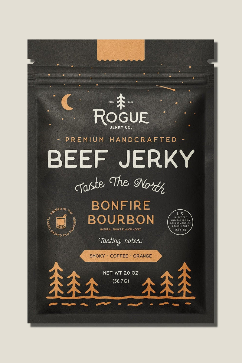 Bonfire Bourbon Beef Jerky | Rogue Jerky Co