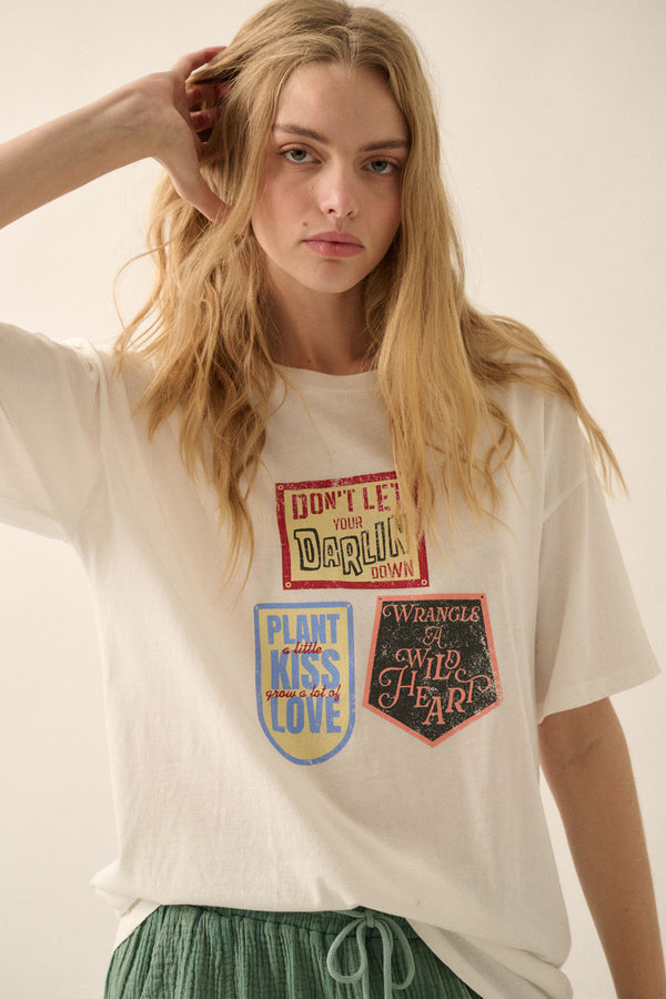Quotes Oversized Graphic Tee
