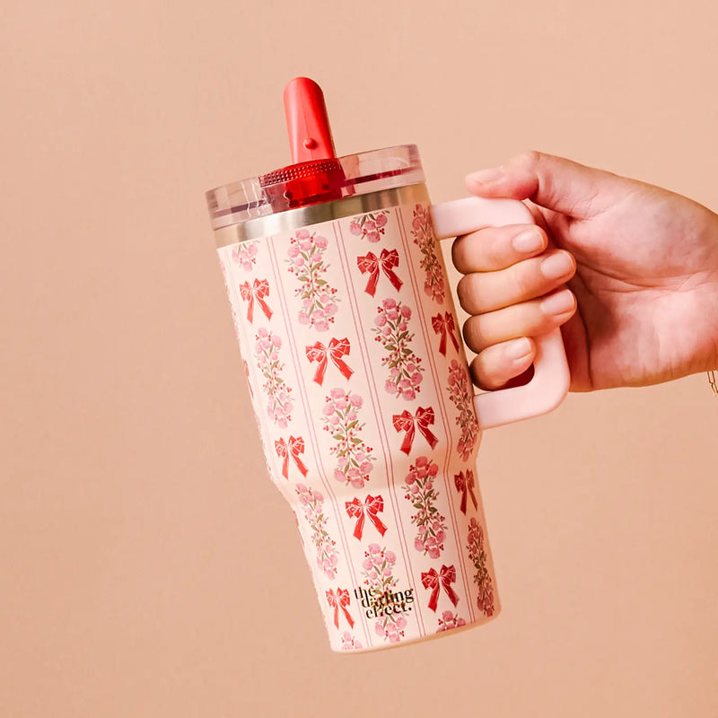 20 Oz Lifestyle Flip Straw Tumbler - Oh So Merry