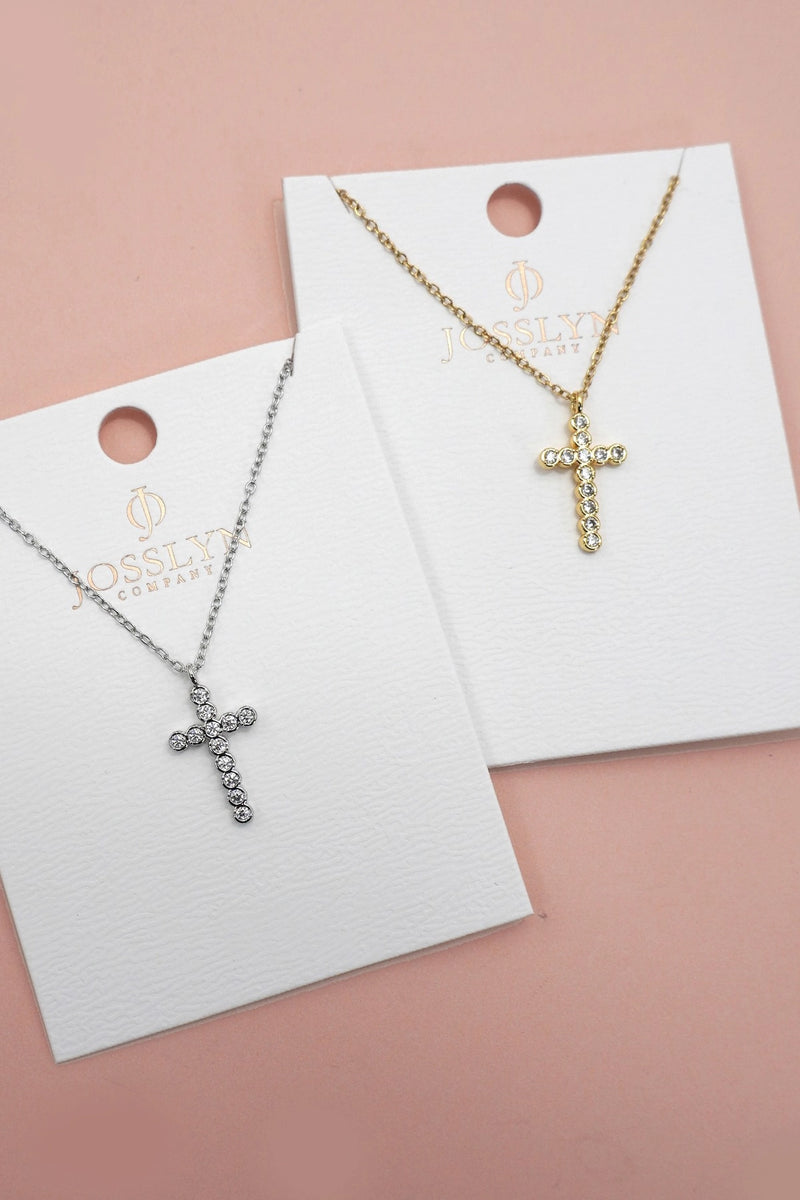 Tarnish Free Cross Necklace - SIlver