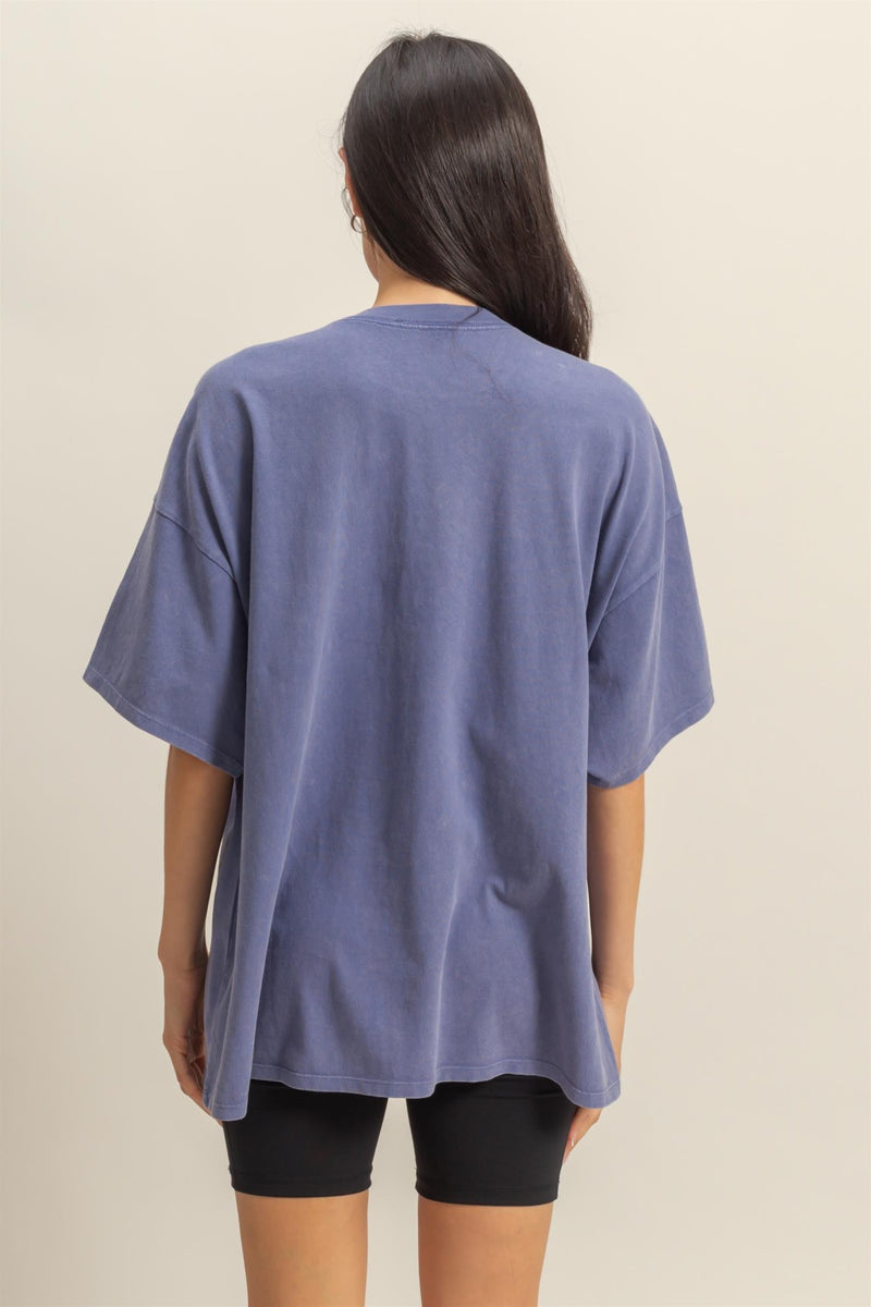 Oversized Tee - Indigo