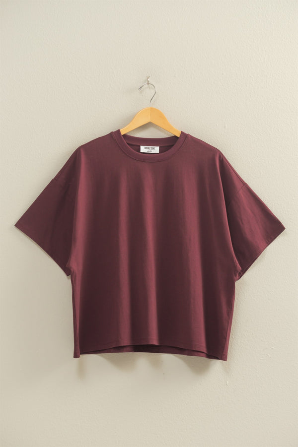 Oversized Tee - Dark Cherry