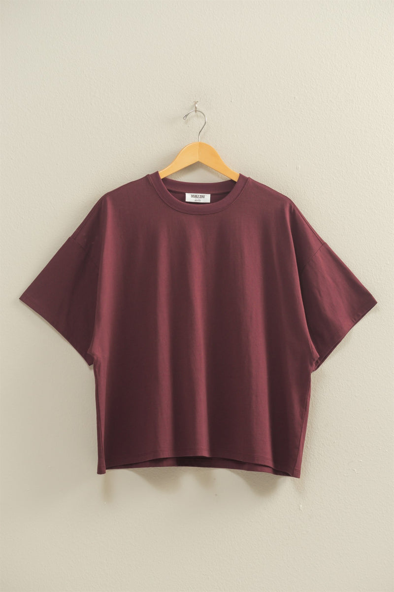 Oversized Tee - Dark Cherry