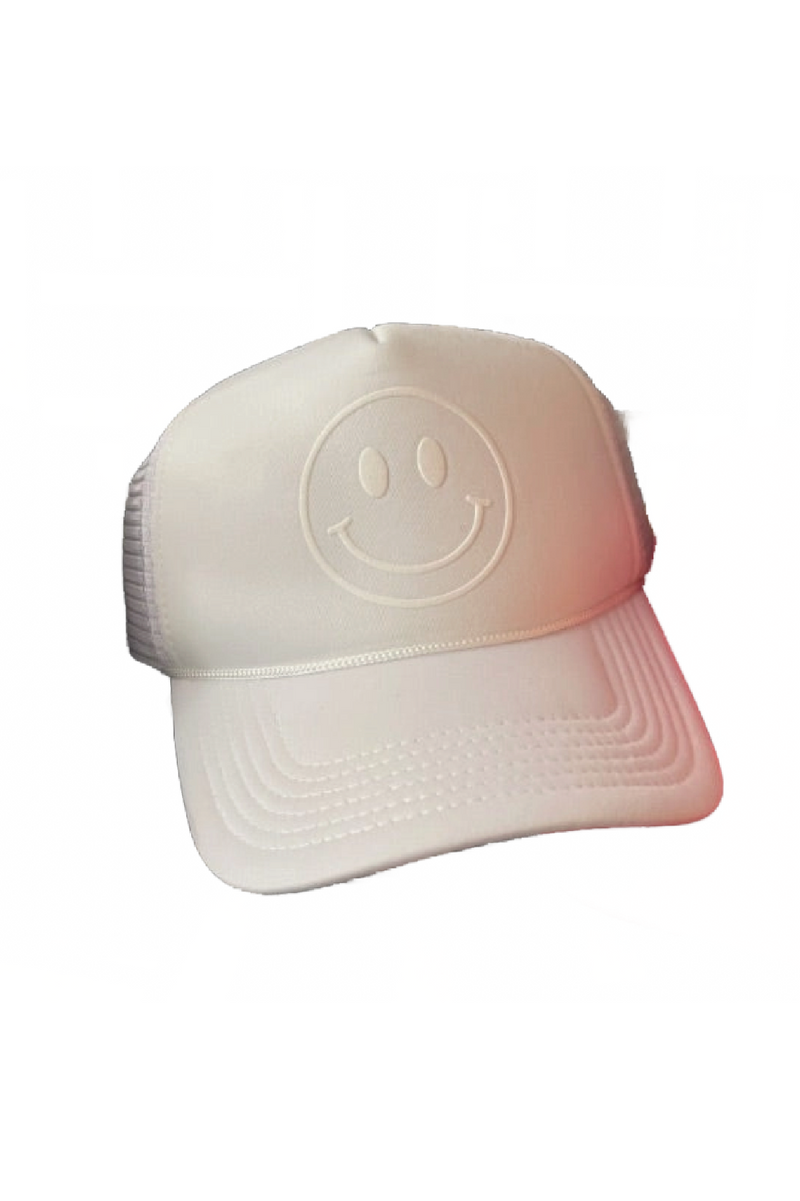All Smiles Trucker Hat - White