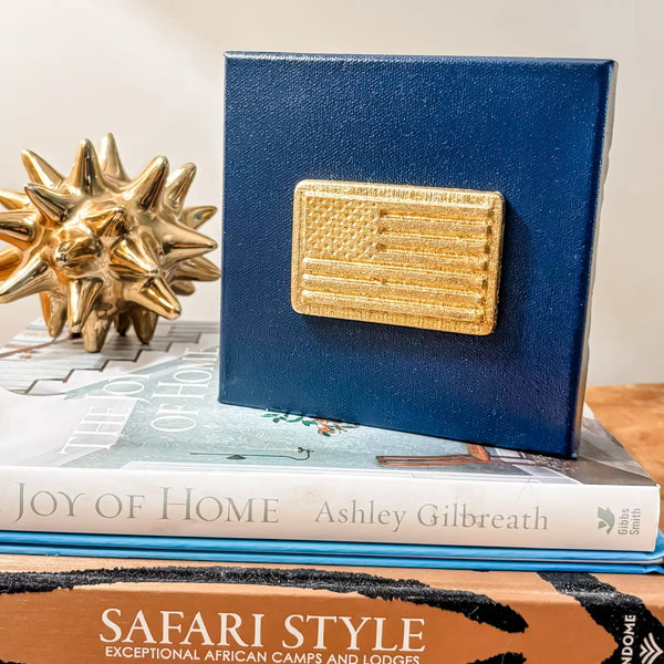 6x6 American Flag Intaglio