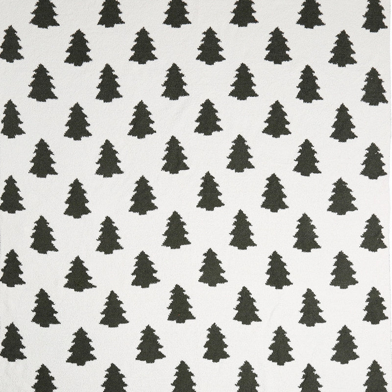 Trees Pattern Cozy Throw Blanket