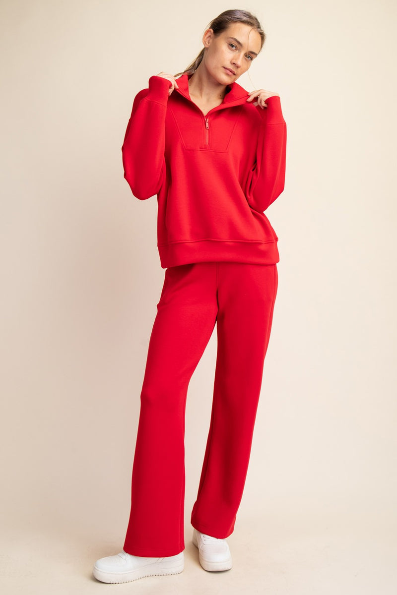 'Cloud Nine' Pullover - Red