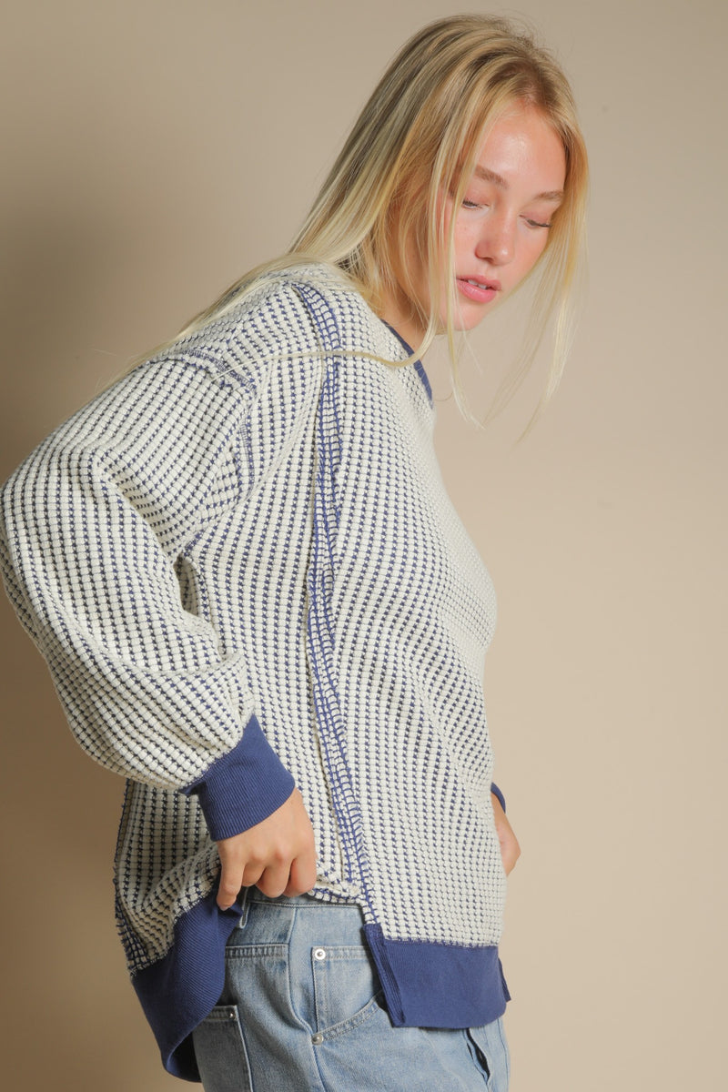'Free Play' Top - Navy
