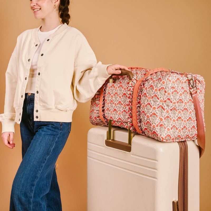 On-The-Go Quilted Weekender Bag - Everbloom Dusty Rose