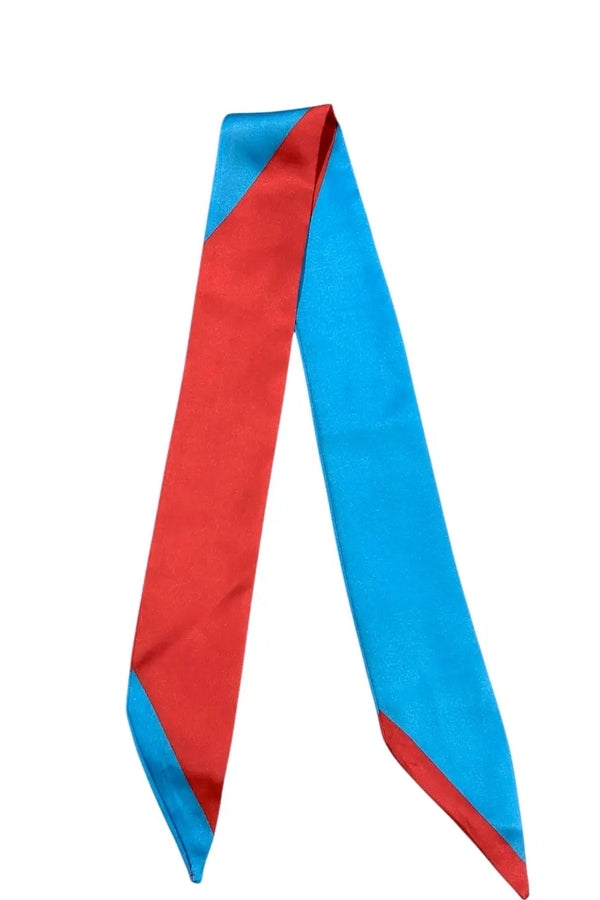 Twilly Scarf - Red/Blue