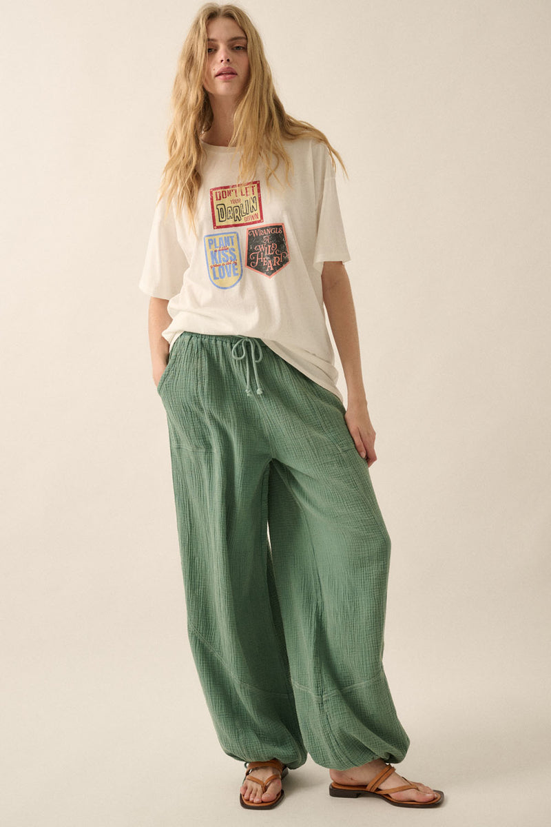 Quotes Oversized Graphic Tee