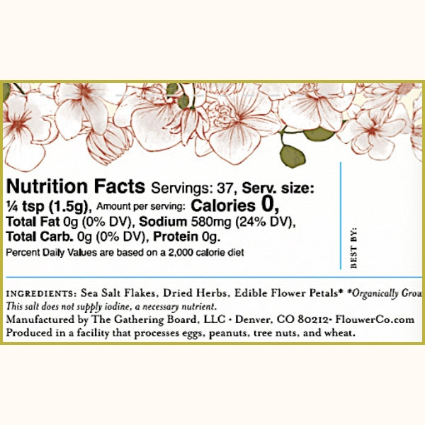 Classic Floral Garnishing Salt