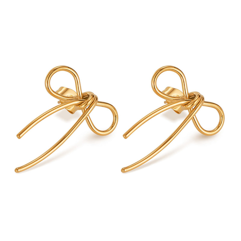 Tarnish Free Bow Earrings