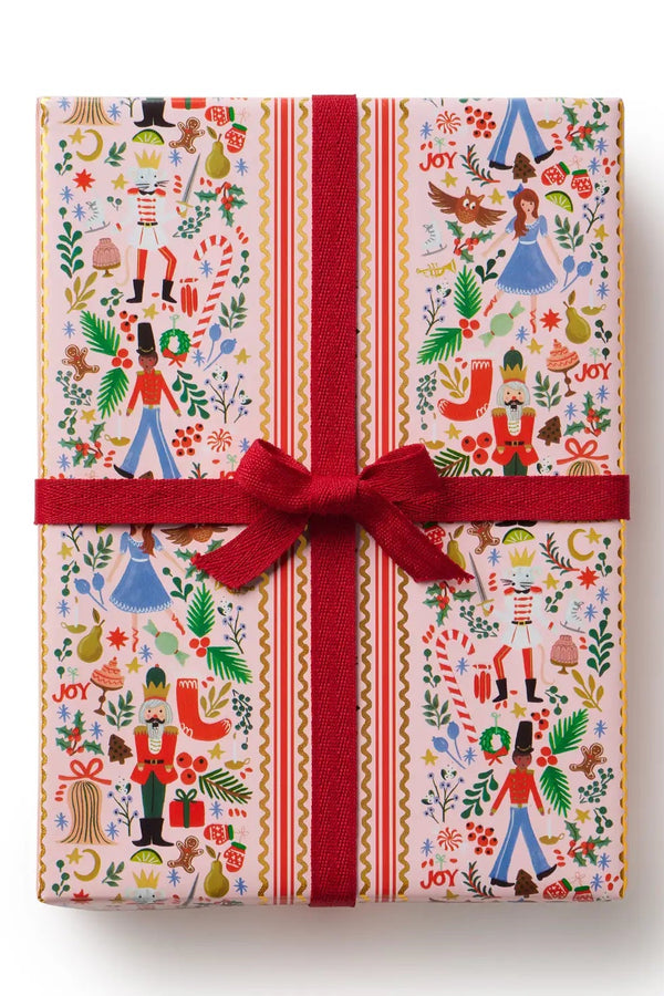 Holly Jolly Nutcracker Continuous Wrapping Roll | Rifle Paper Co.