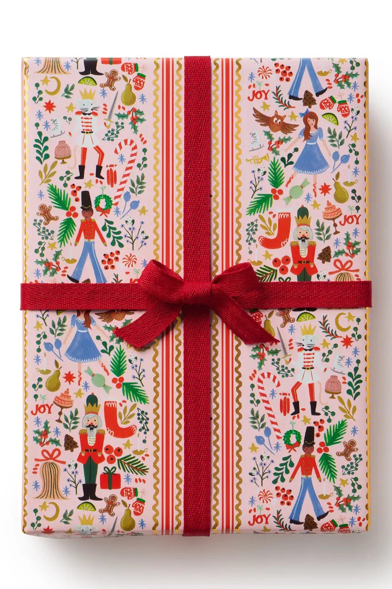 Holly Jolly Nutcracker Continuous Wrapping Roll | Rifle Paper Co.