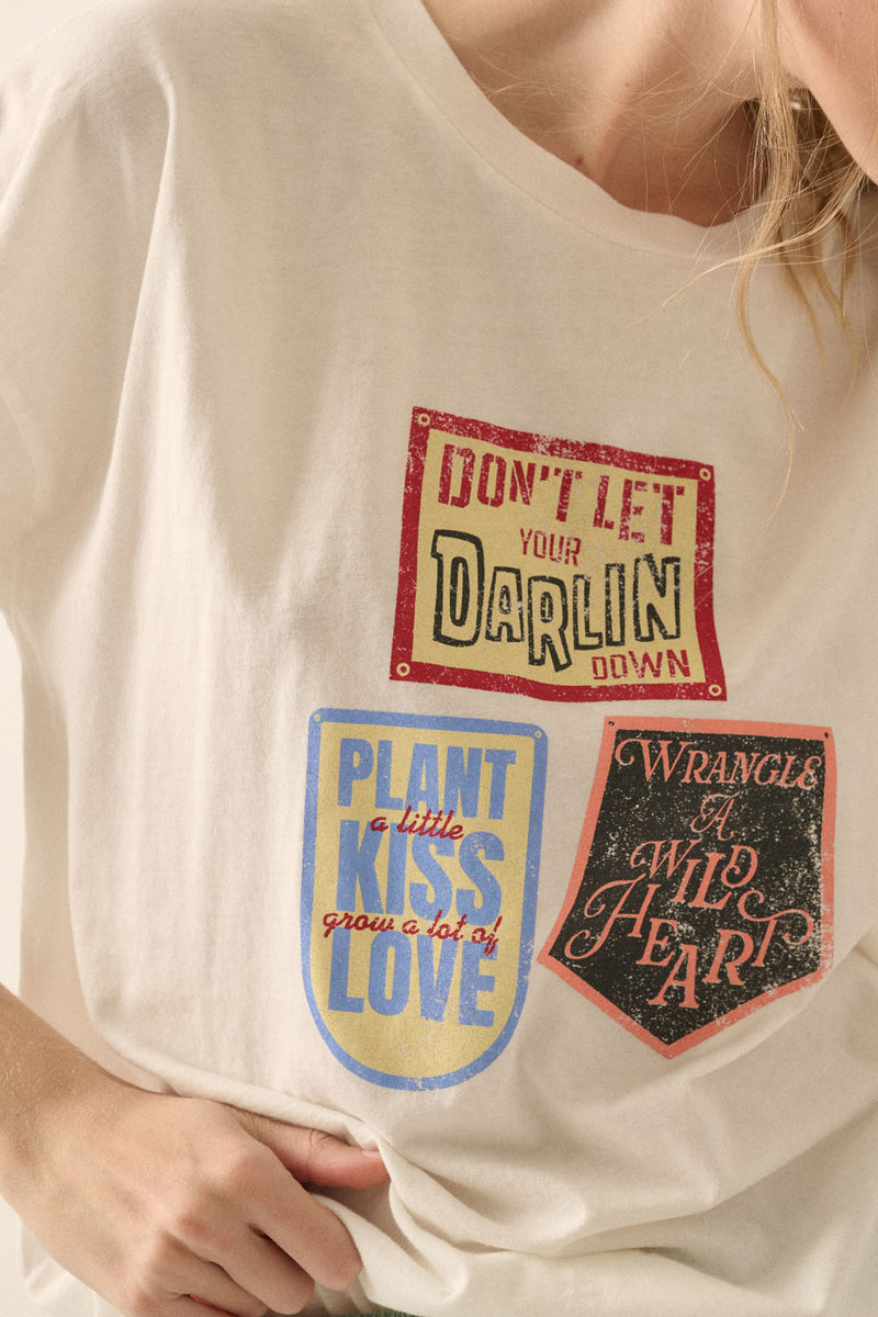 Quotes Oversized Graphic Tee