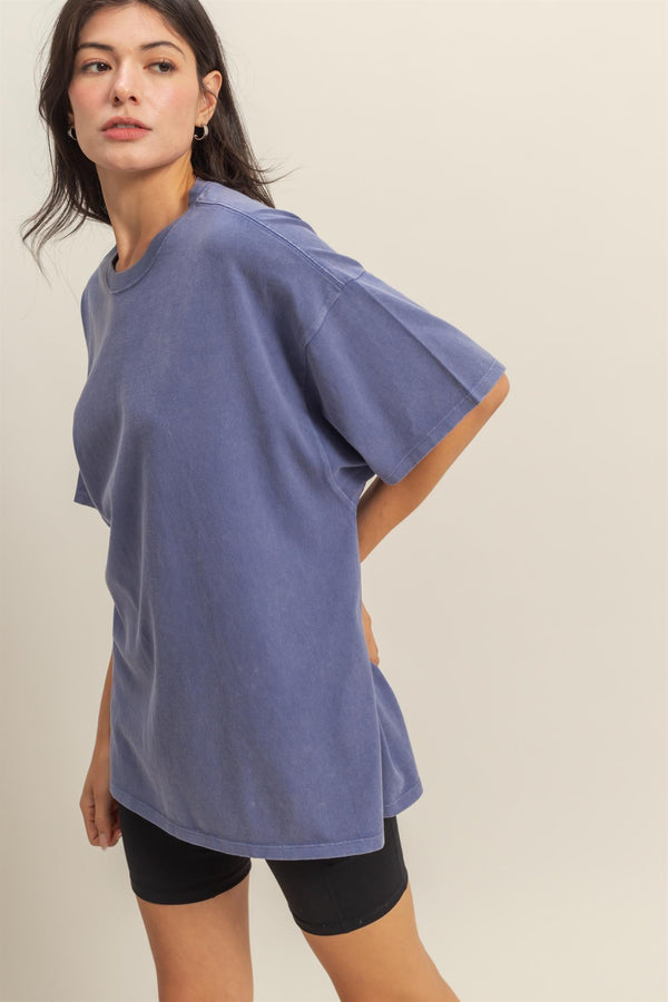 Oversized Tee - Indigo