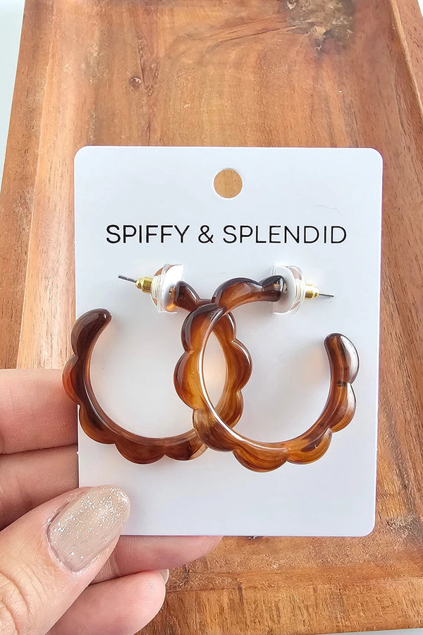 Scarlett Hoops - Amber