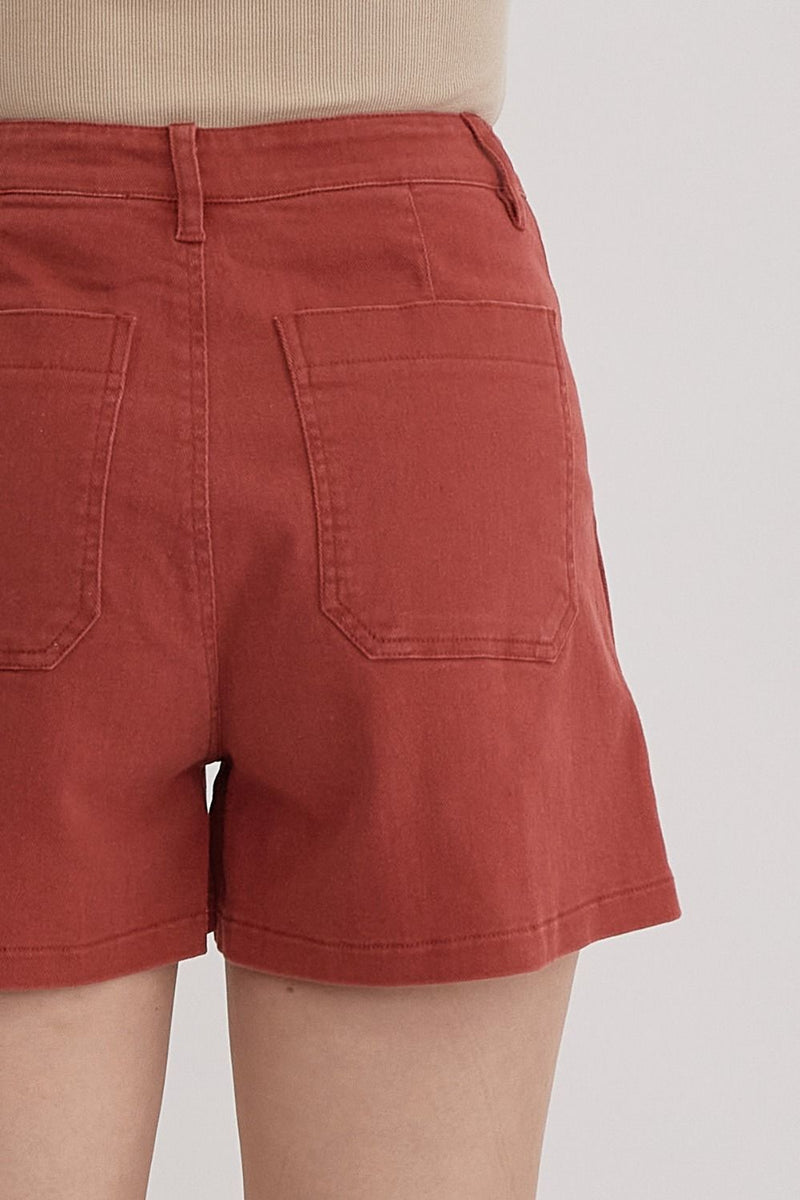 'Sea Breeze' Shorts - Rust