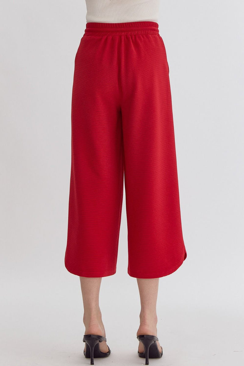 'Tell Me More' Pants - Red