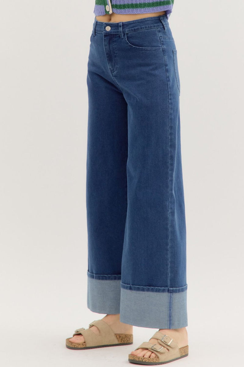 'Off We Go' Wide Hem Pants