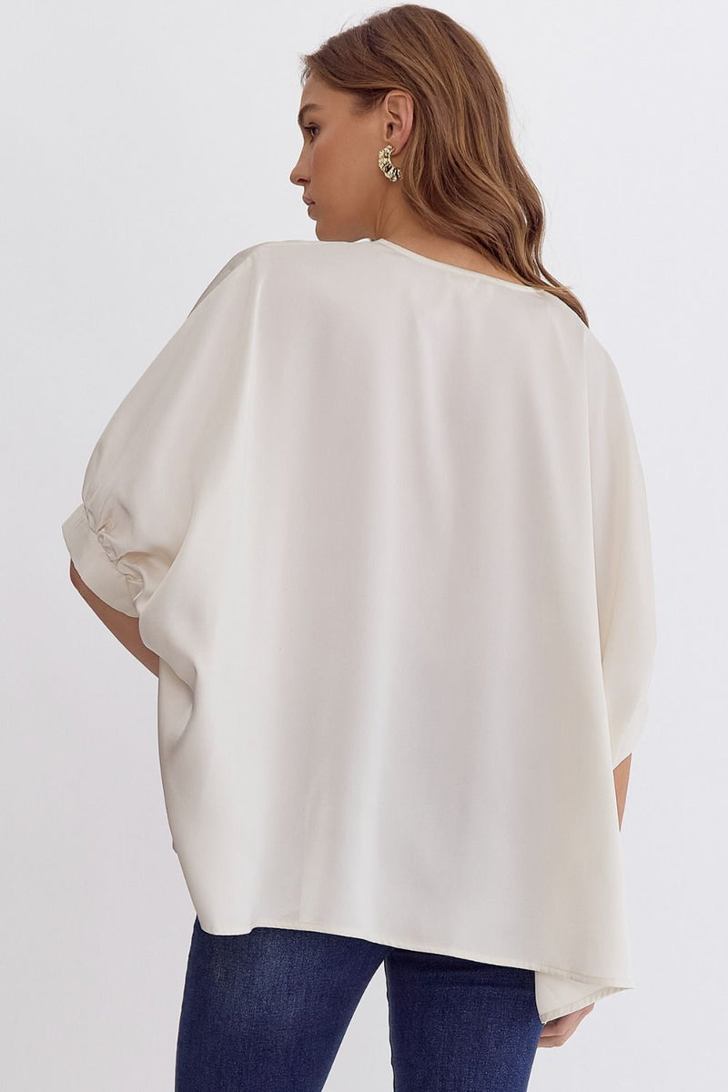 'Patience is Power' Top - Ivory