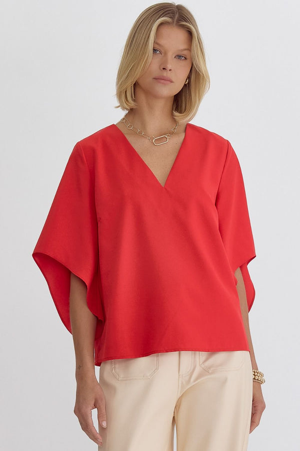 'Elevated Style' Top - Red