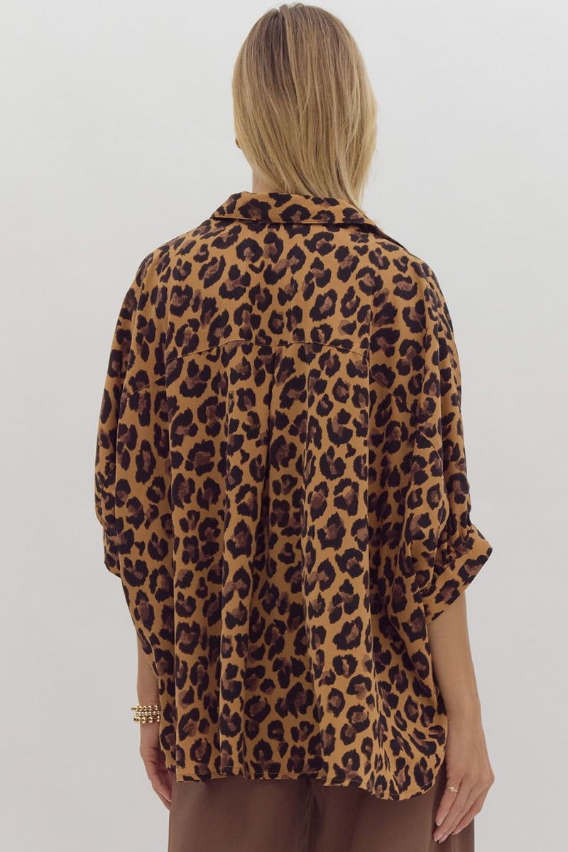 'Can't Stop Me' Leopard Top