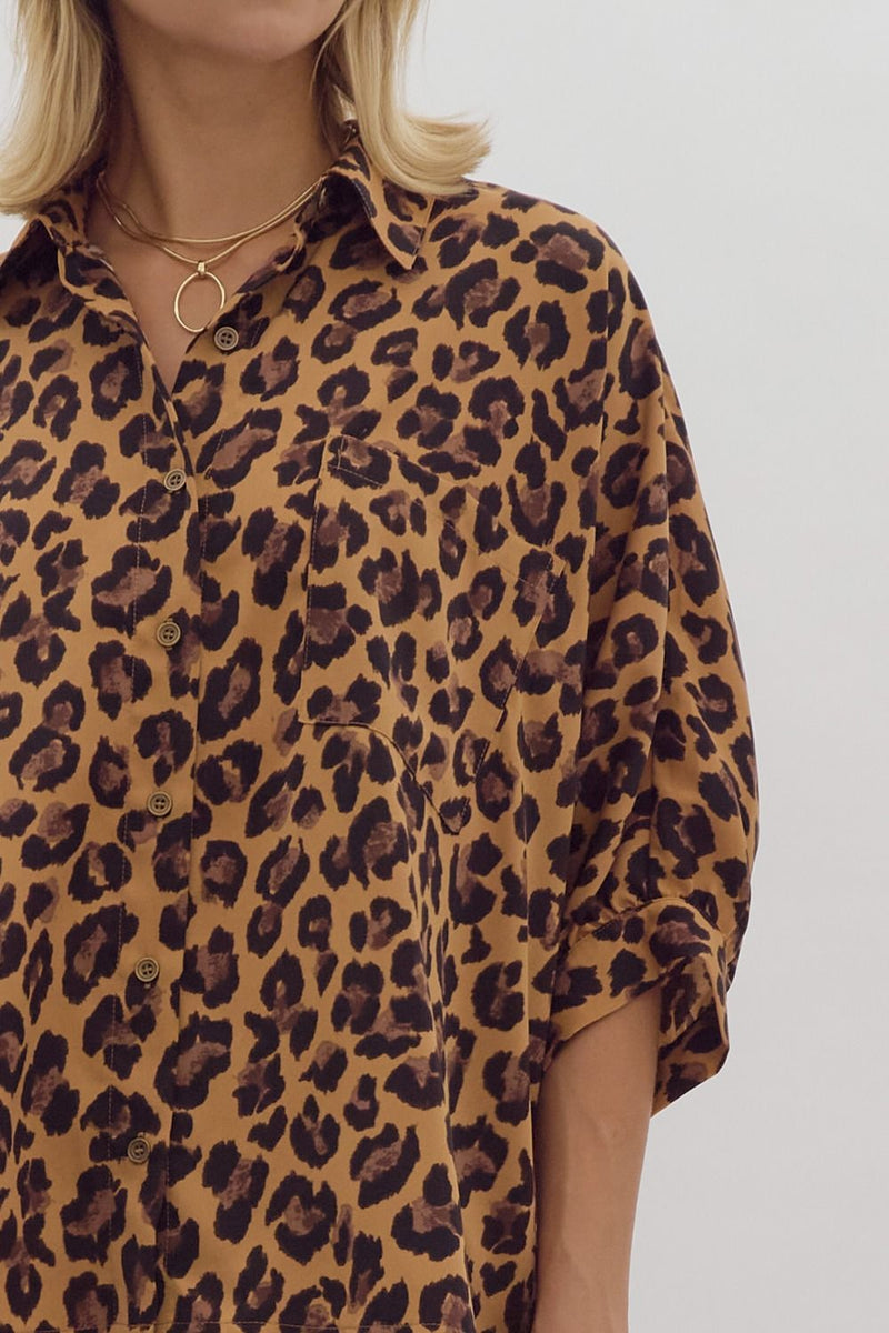 'Can't Stop Me' Leopard Top