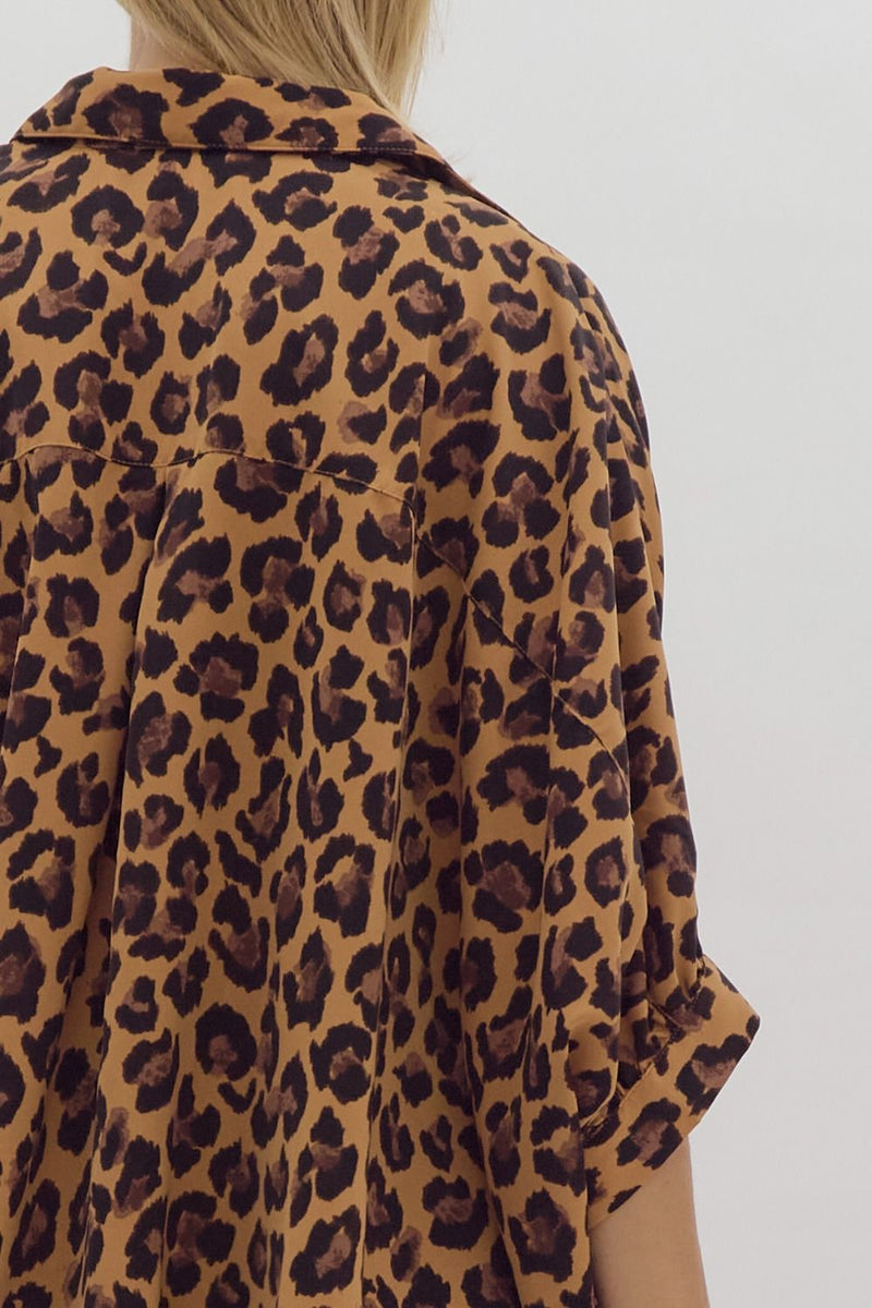 'Can't Stop Me' Leopard Top