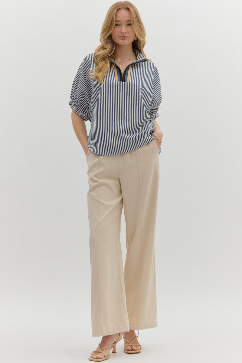 'Wish You Well' Top - Navy
