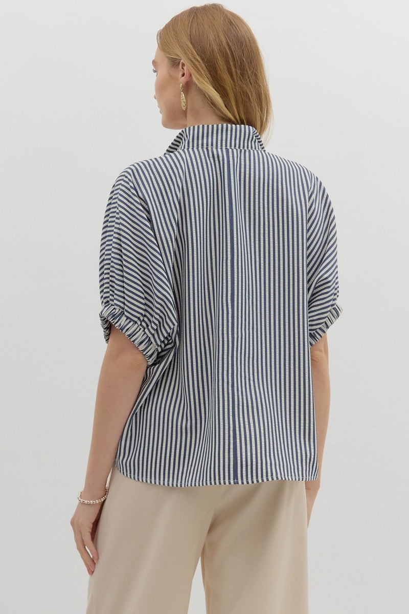 'Wish You Well' Top - Navy