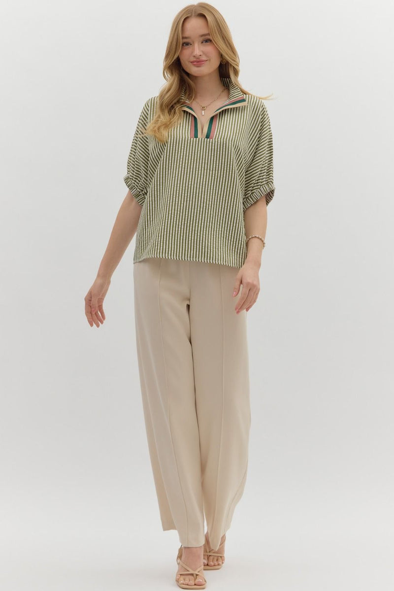 'Wish You Well' Top - Olive