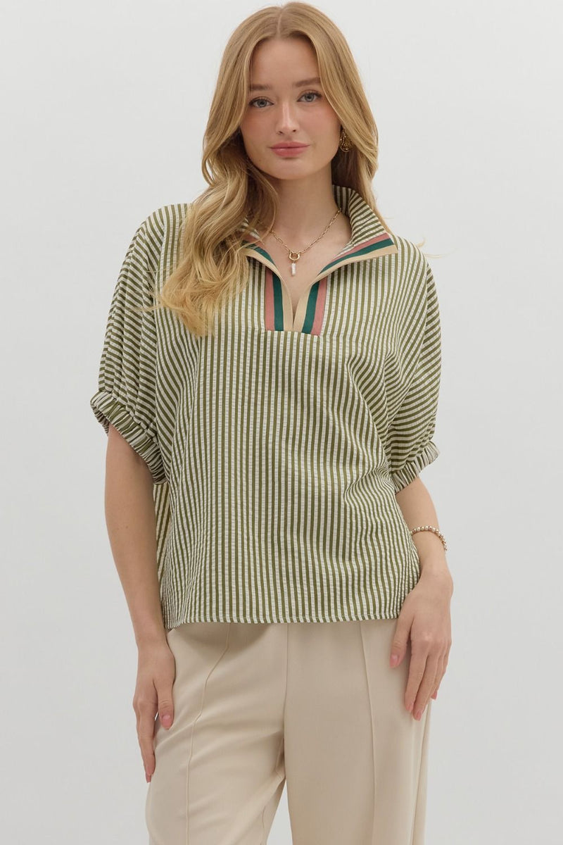 'Wish You Well' Top - Olive