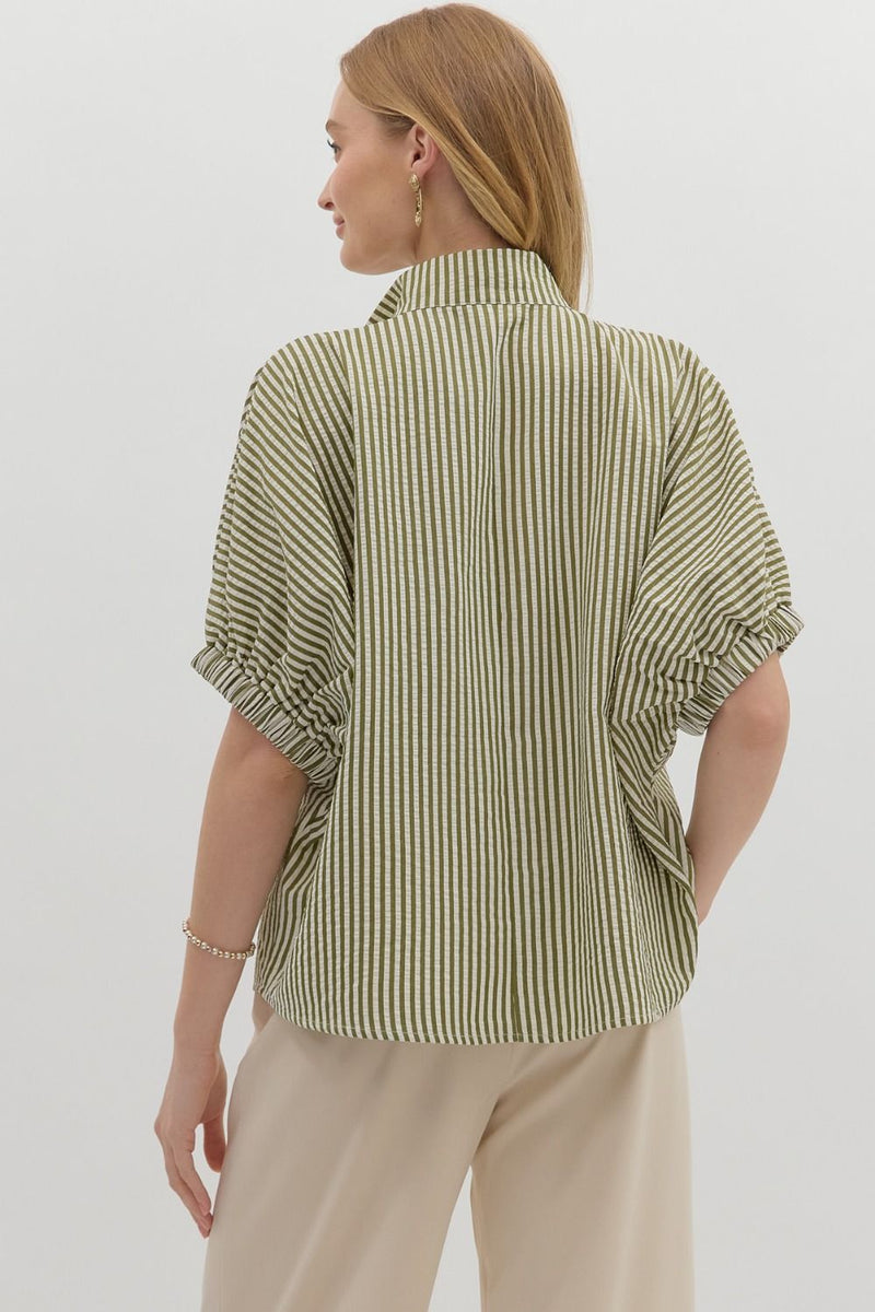 'Wish You Well' Top - Olive