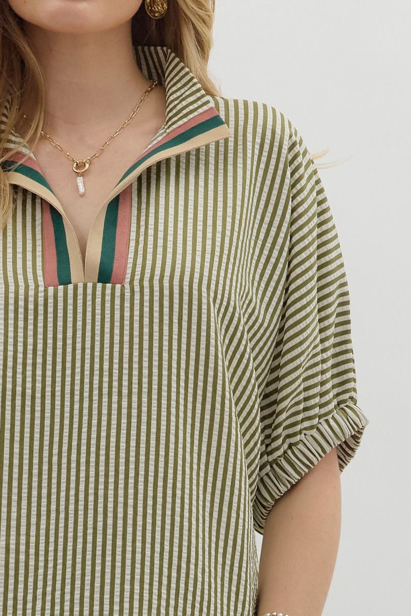 'Wish You Well' Top - Olive