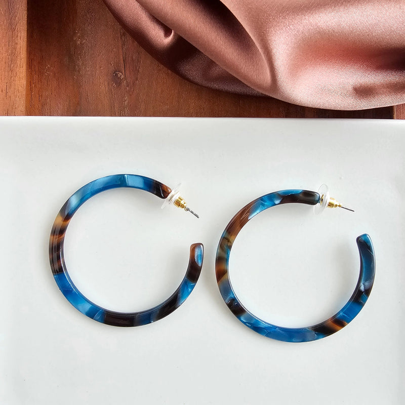 Cameron Hoops - Mocha & Blue