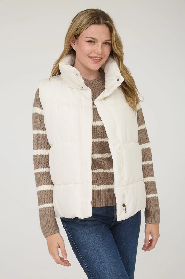 Puffer Vest - Ivory