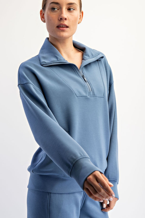 'Cloud Nine' Pullover - Paradise Blue