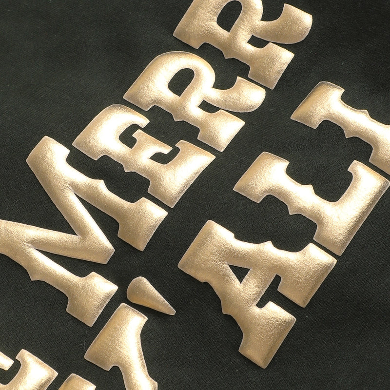 Be Merry Y'all Metallic Puff Sweatshirt