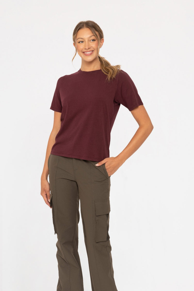 Classic Boxy Tee - Plum