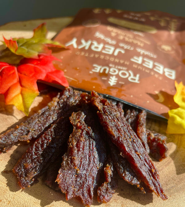 Maple + Brown Sugar Beef Jerky | Rogue Jerky Co