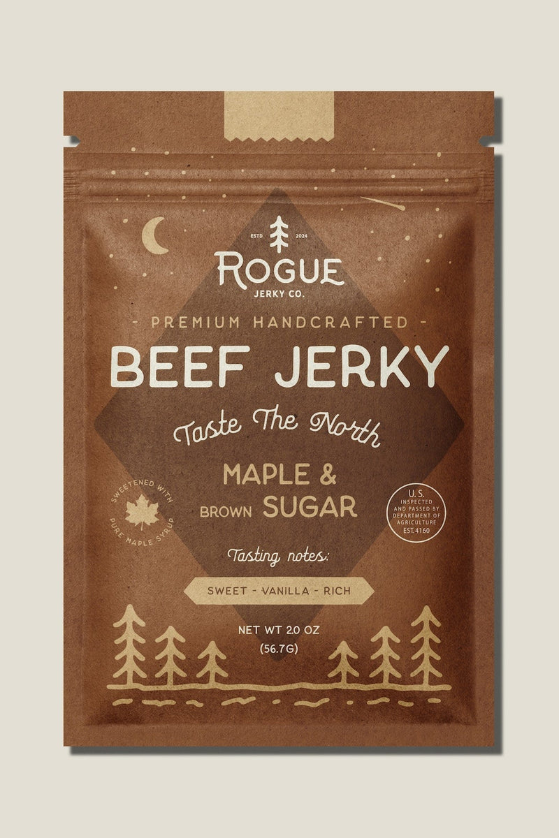 Maple + Brown Sugar Beef Jerky | Rogue Jerky Co