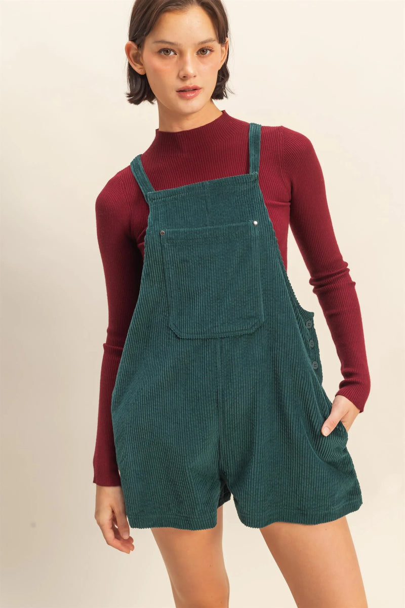 'Always First' Corduroy Romper