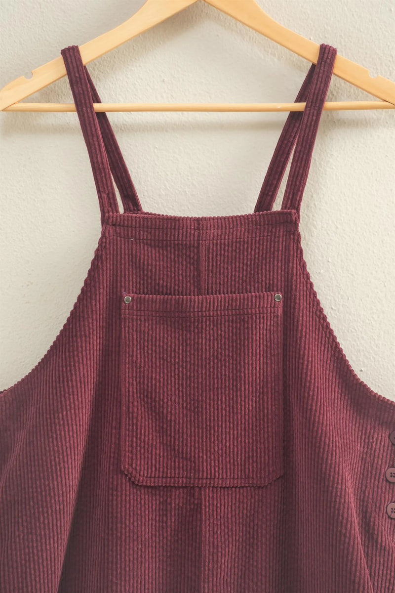 'Always First' Corduroy Romper