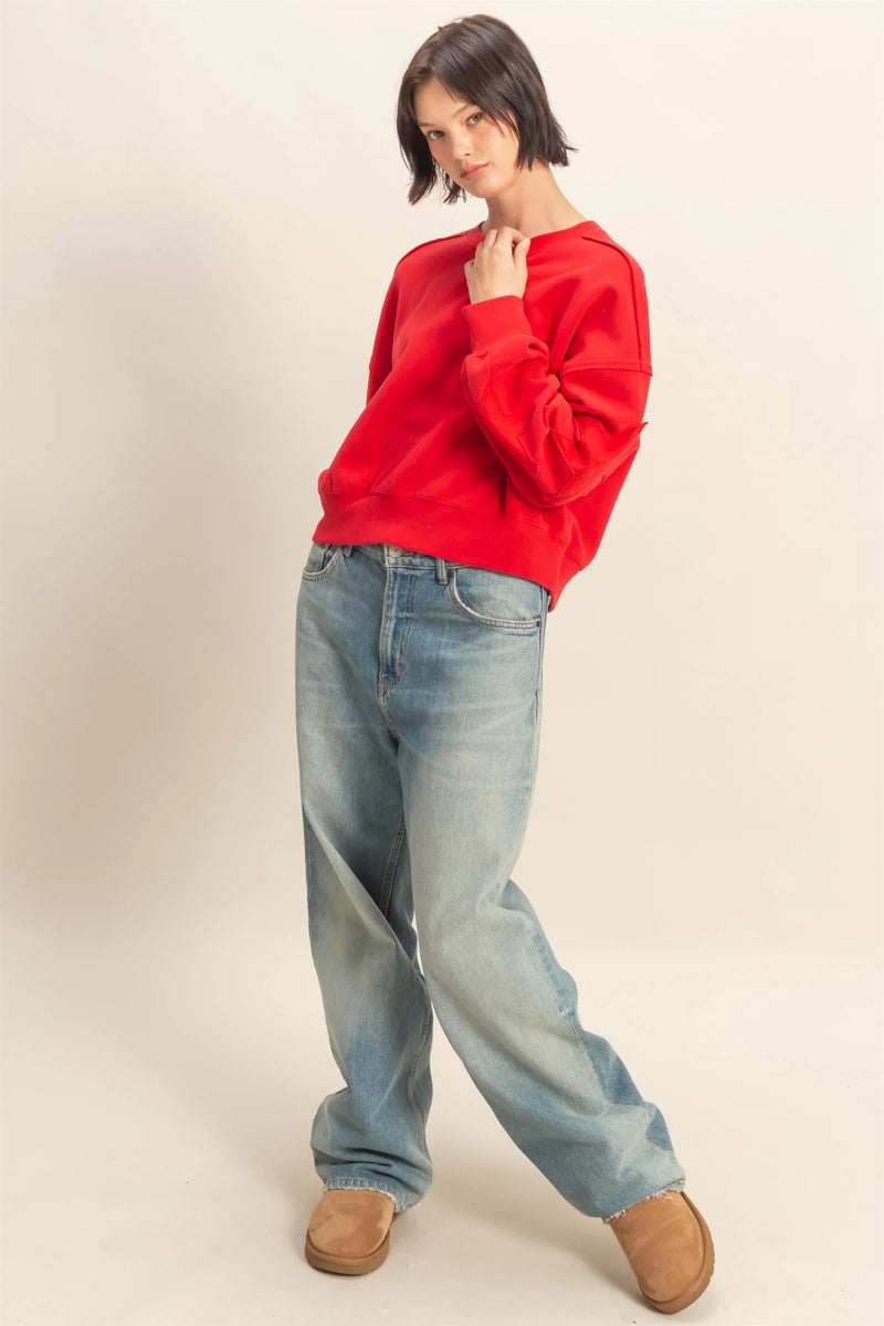 Star Patch Crewneck Sweatshirt