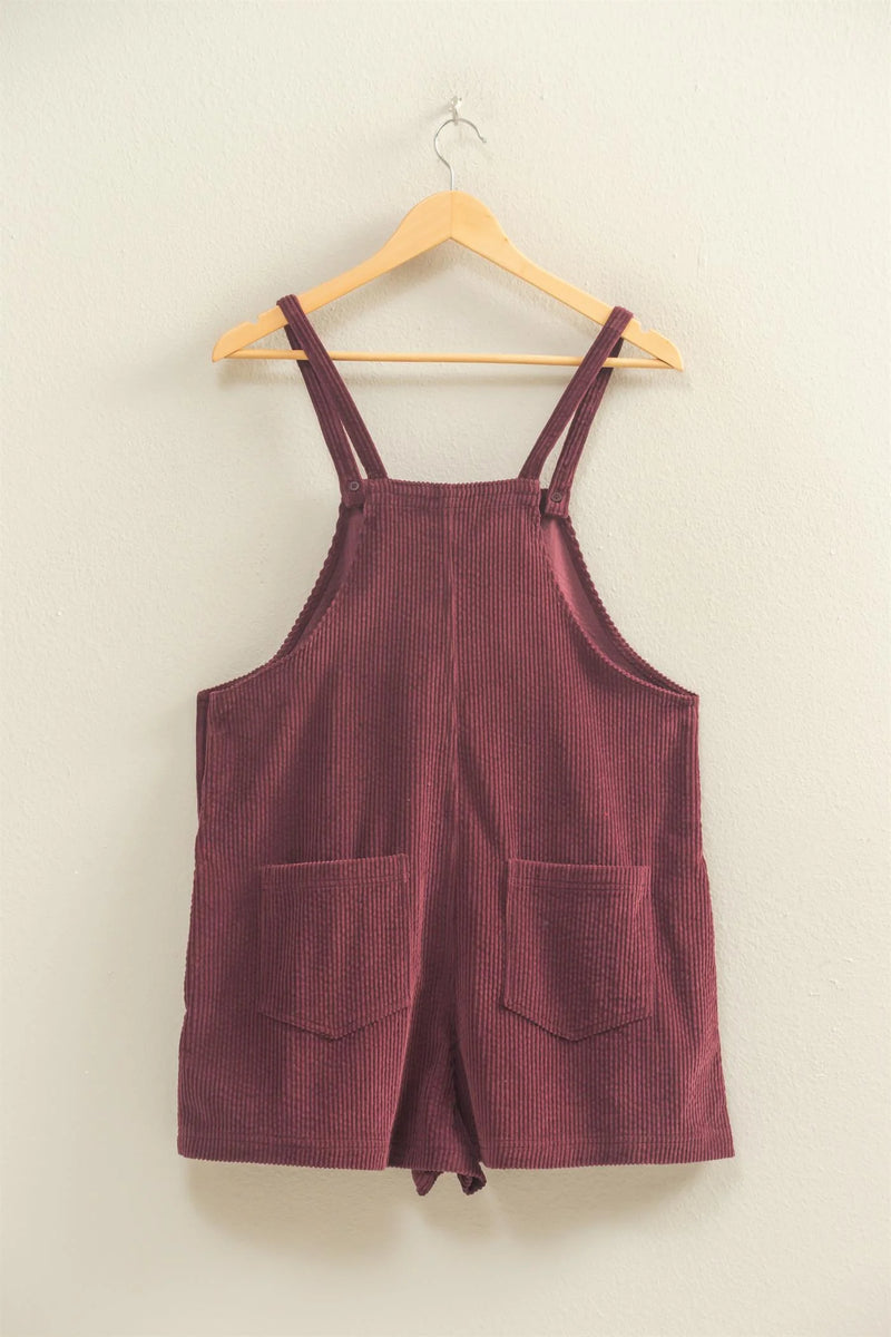 'Always First' Corduroy Romper